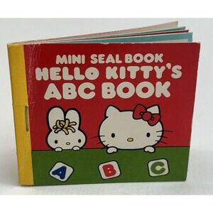 SANRIO 1976 vintage Hello Kitty ABC Book mini ALL stickers sheet 2 x 2 1/4 in